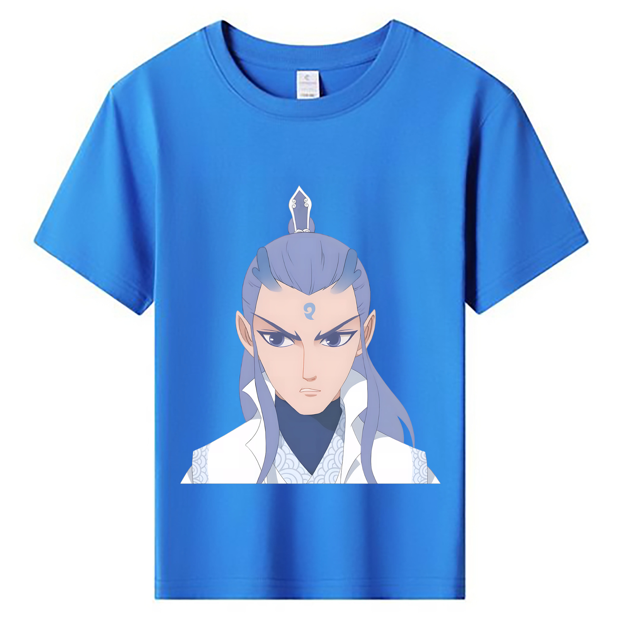 （画像用） Ne Zha 2 ナタ 魔童の大暴れ 綿100％キッズTシャツ（フロントプリント）